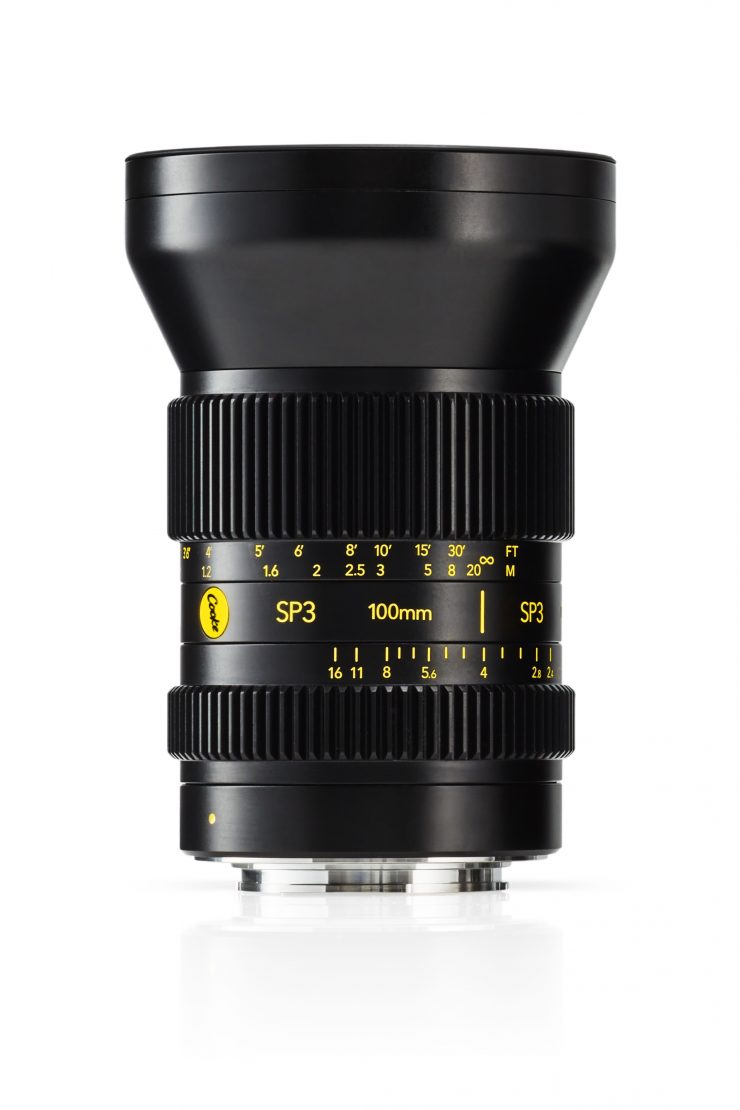 Cooke SP3 100mm Vertical on White